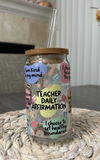 Teacher Affirmation Glass