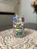 Teacher Affirmation Glass