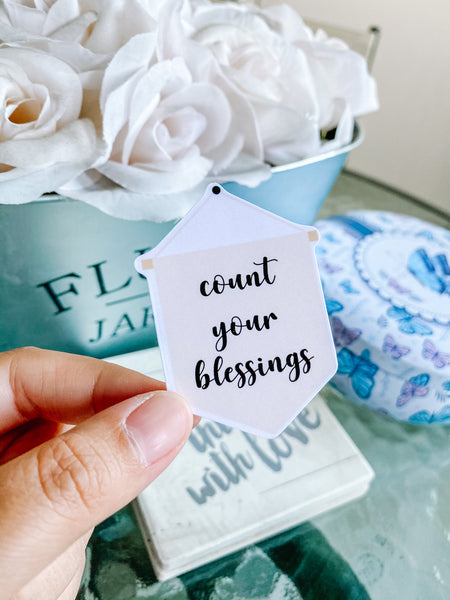 Count Your Blessings Sticker